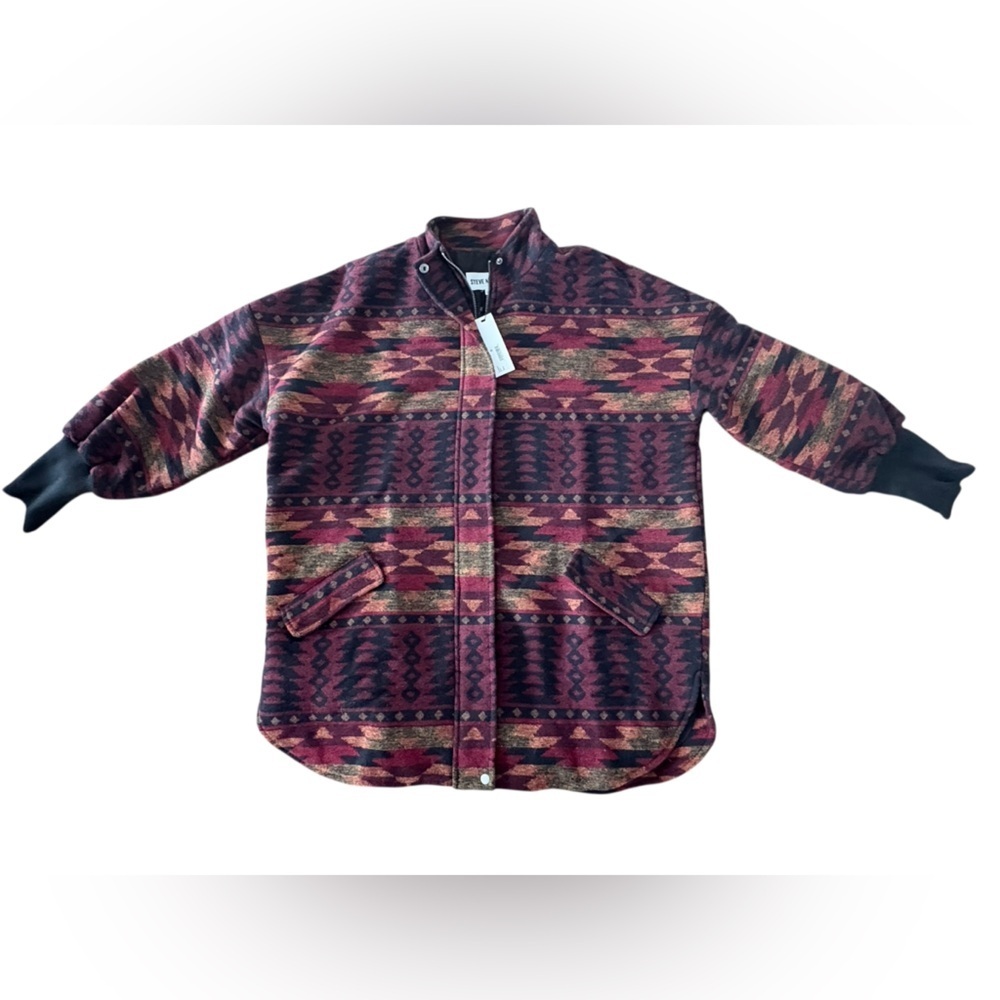 Steve Madden Multicolor Patterned Pea Coat - Picture 2 of 13